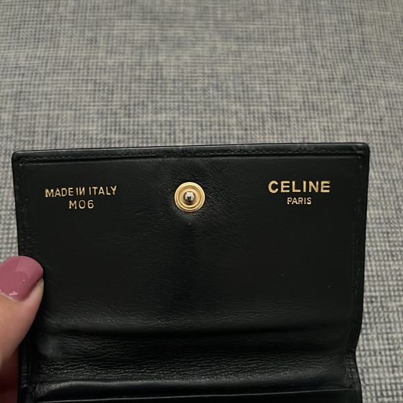✨ RARE Celine Compact Wallet Black - Picture 6 of 7